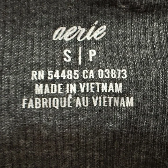 310 AERIE | NWT  Charcoal Gray Ribbed Scoop Neck Tank Top (Size S) - Picture 7 of 13